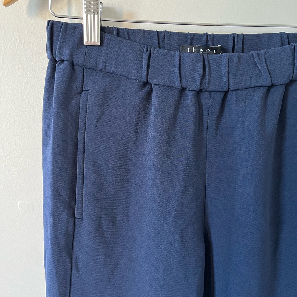 Theory Navy Petite Jogger Work Pants
